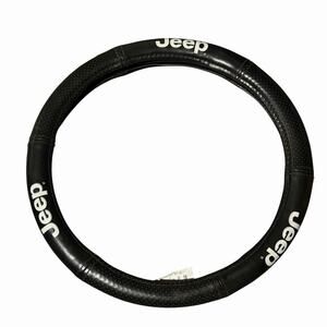 Jeep Elite Vinyl Design Steering Wheel Black Cover